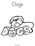 Dogs Coloring Page