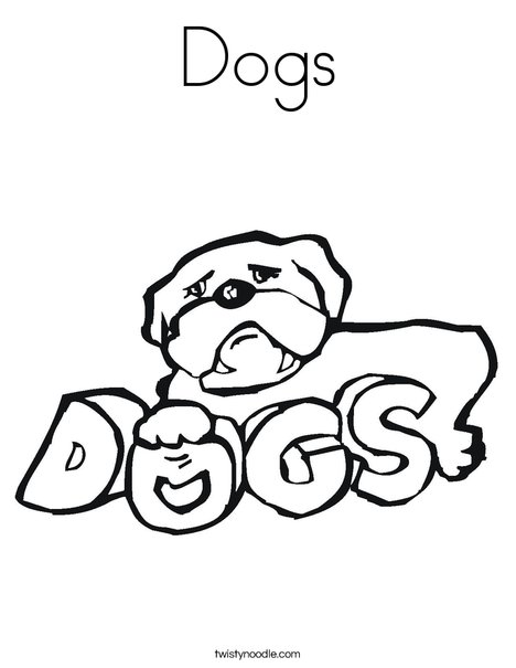 Bulldog Coloring Page