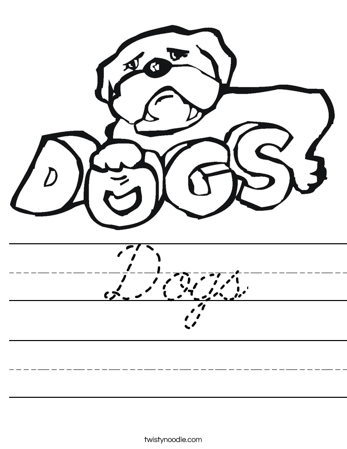Dogs Worksheet