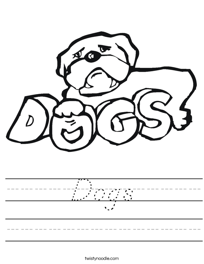 Dogs Worksheet