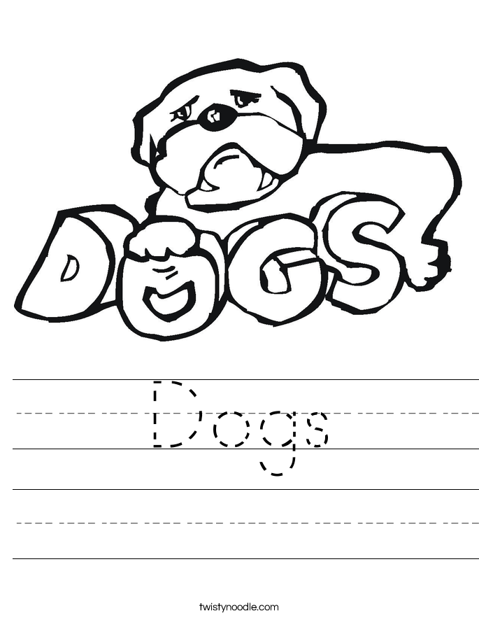 Dogs Worksheet