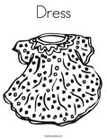 Dress Coloring Page