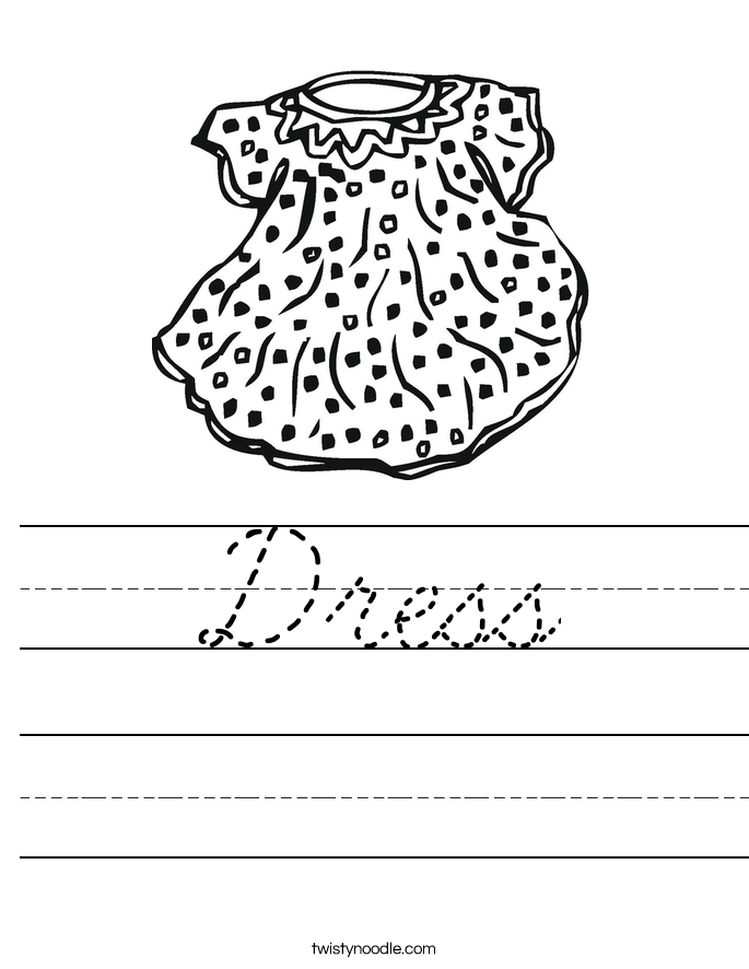 Dress Worksheet