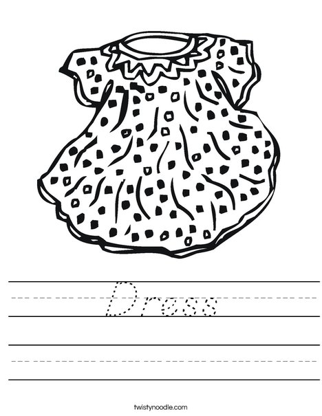 Doll Dress Worksheet