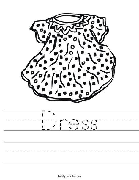 Doll Dress Worksheet