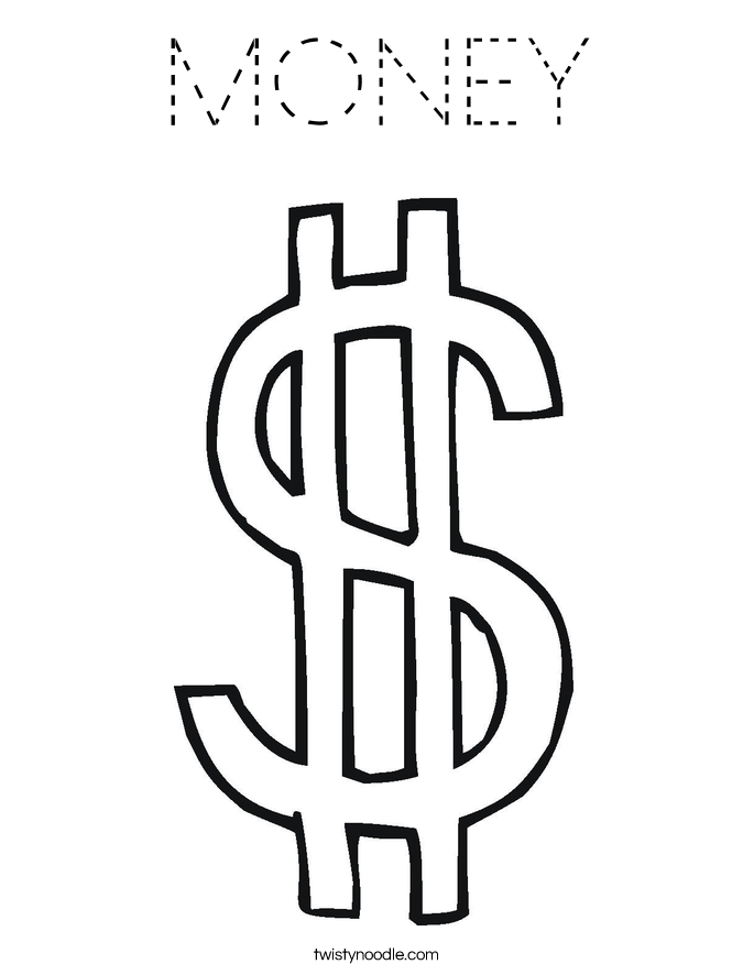 MONEY Coloring Page