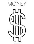 MONEY Coloring Page