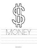 MONEY Worksheet