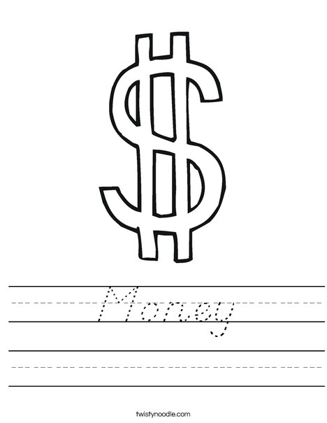 Dollar Sign Worksheet