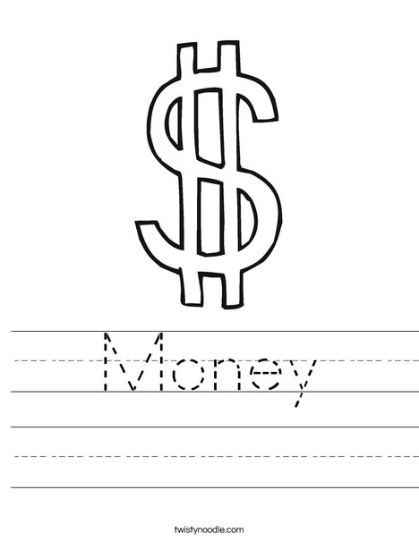 Dollar Sign Worksheet