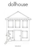 dollhouse Coloring Page