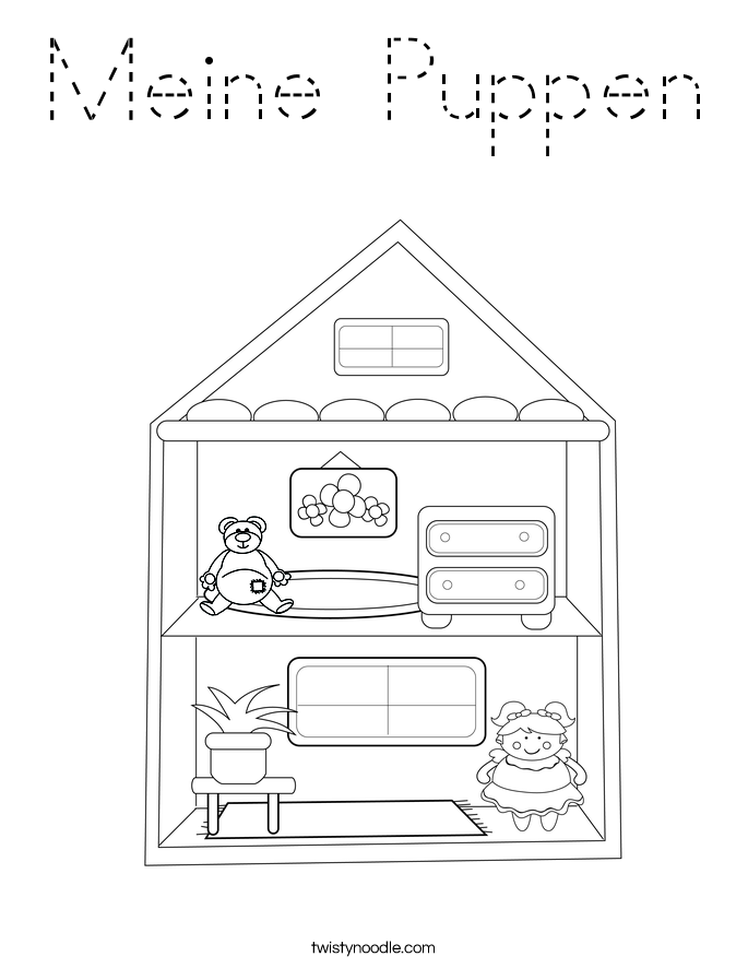 Meine Puppen Coloring Page