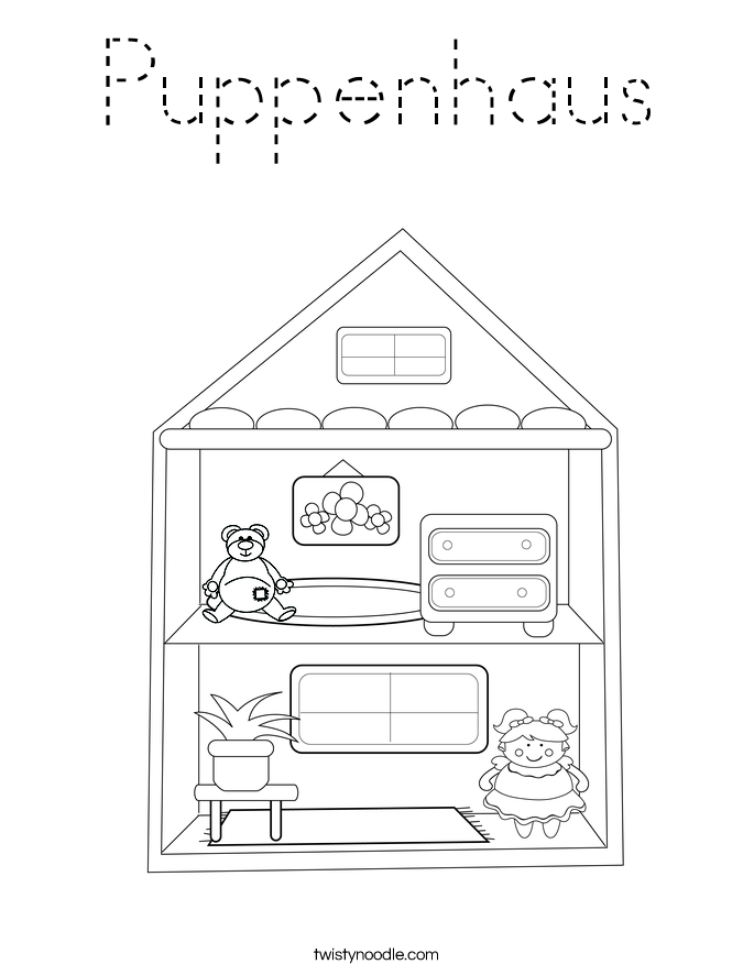 Puppenhaus Coloring Page