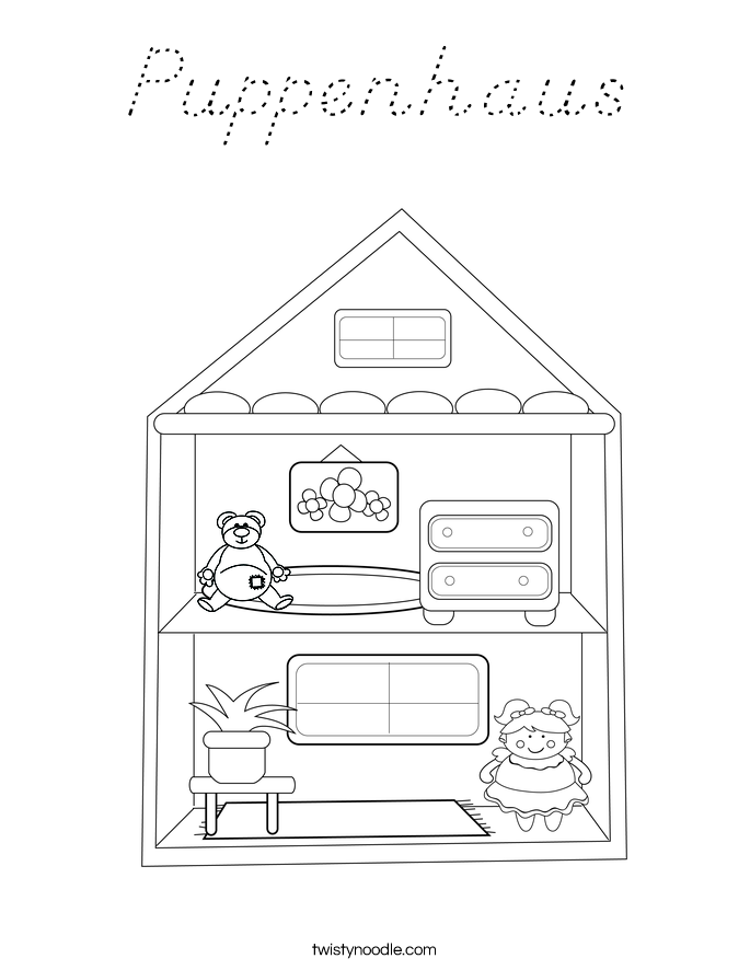 Puppenhaus Coloring Page
