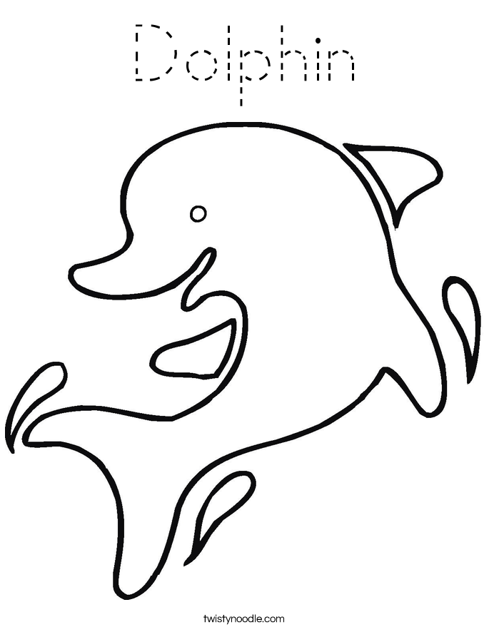 Dolphin Coloring Page