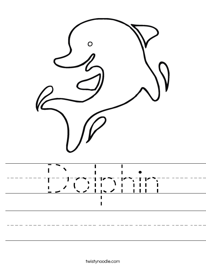 Dolphin Worksheet