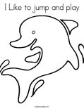 I Like to jump and playColoring Page