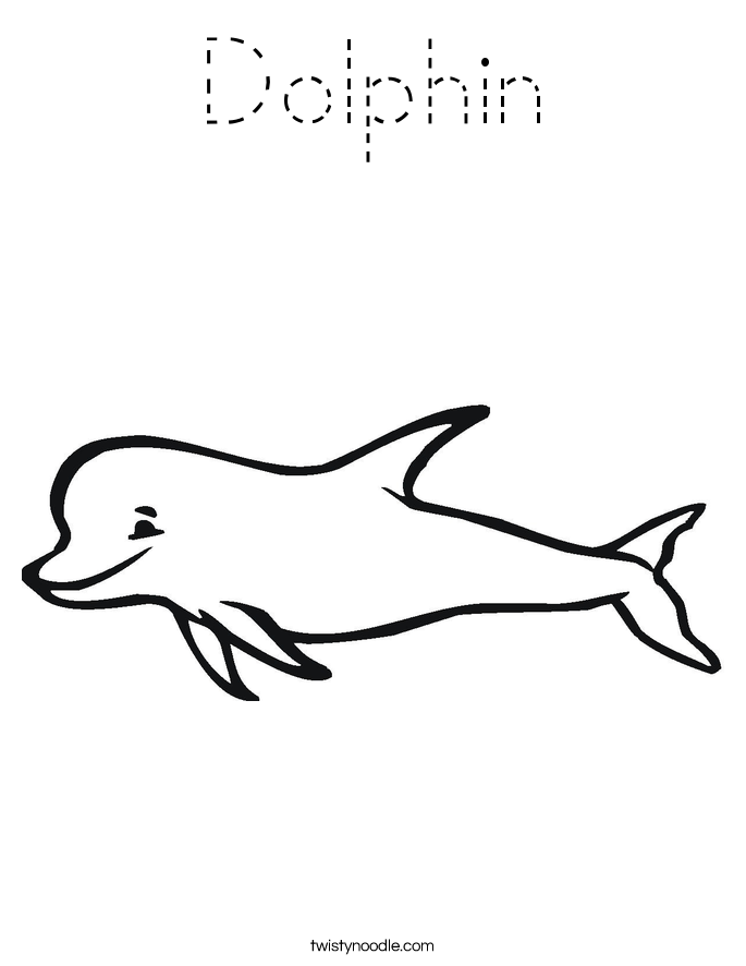 Dolphin Coloring Page