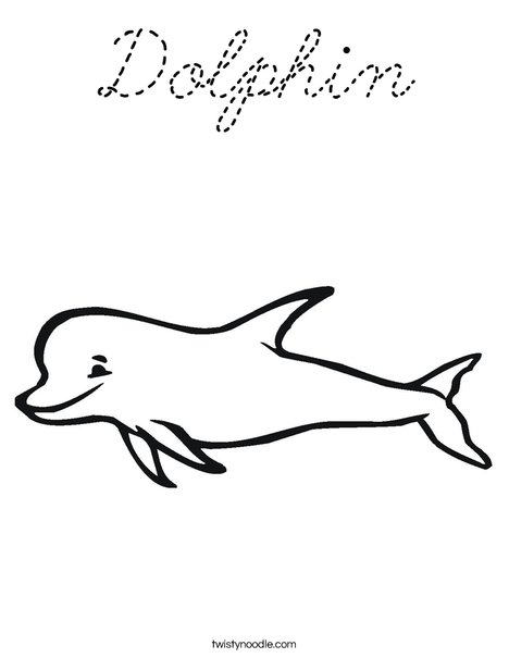 Porpoise Coloring Page