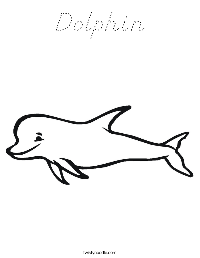 Dolphin Coloring Page