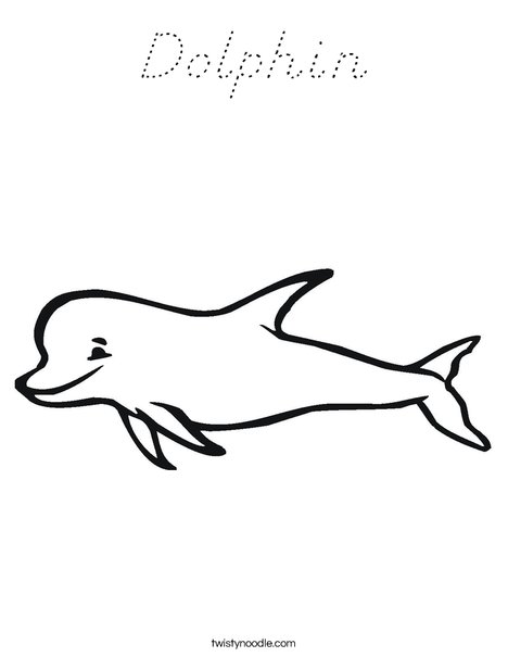 Porpoise Coloring Page