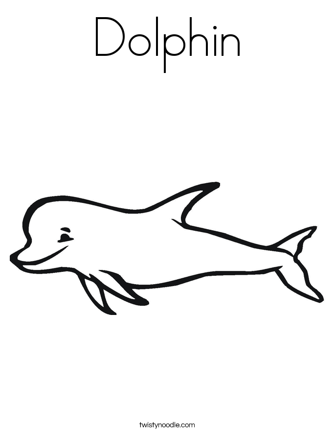 Dolphin Coloring Page