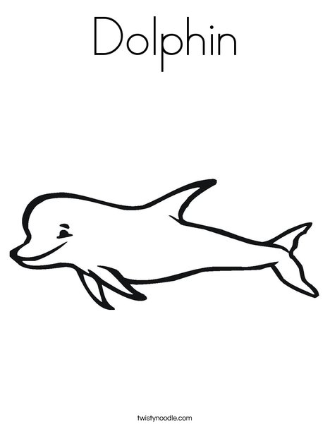 Porpoise Coloring Page