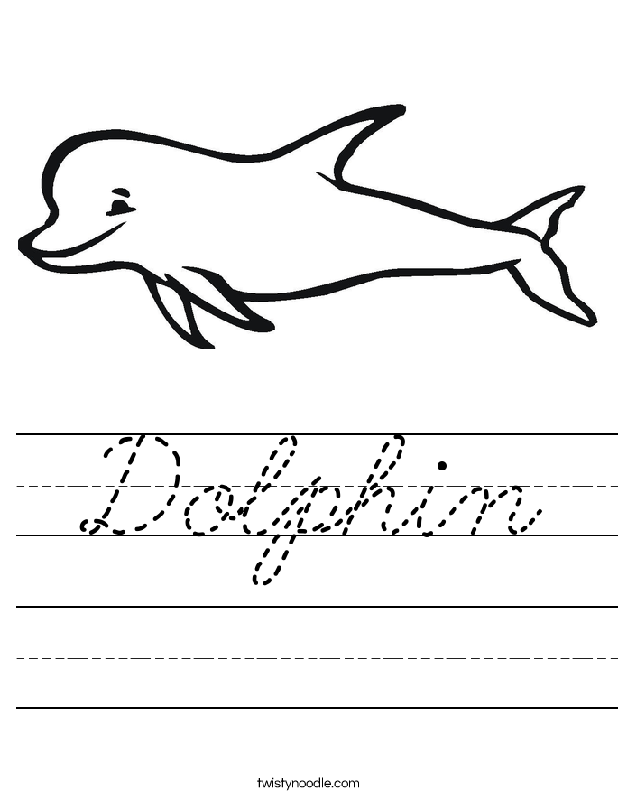 Dolphin Worksheet