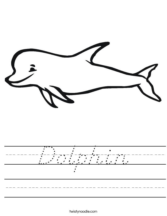 Dolphin Worksheet