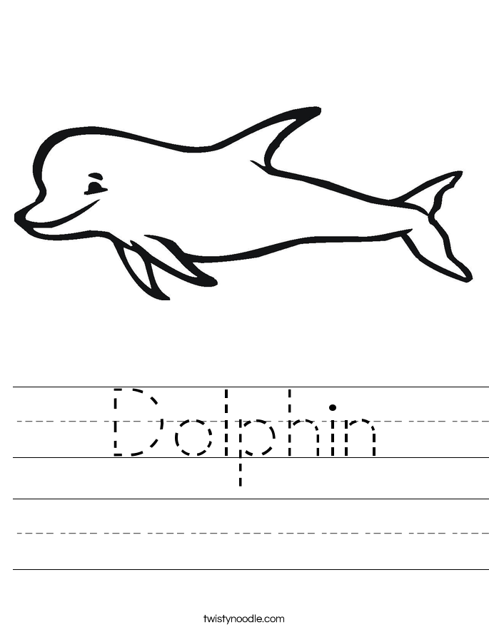 Dolphin Worksheet