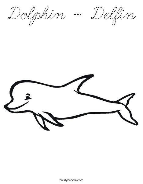 Porpoise Coloring Page
