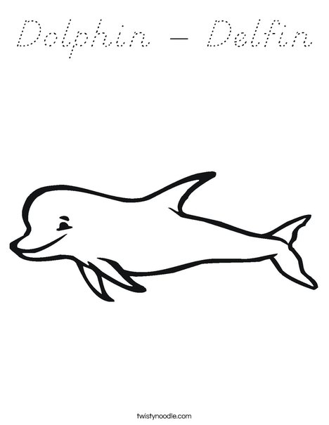 Porpoise Coloring Page