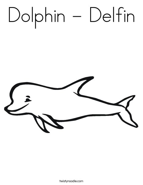Porpoise Coloring Page
