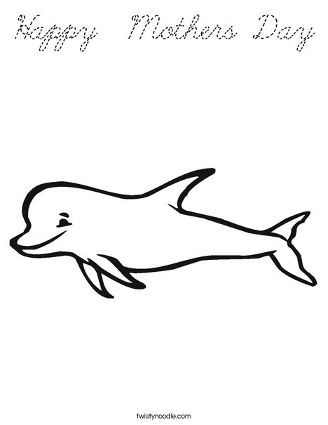 Porpoise Coloring Page