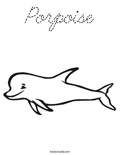 Porpoise Coloring Page