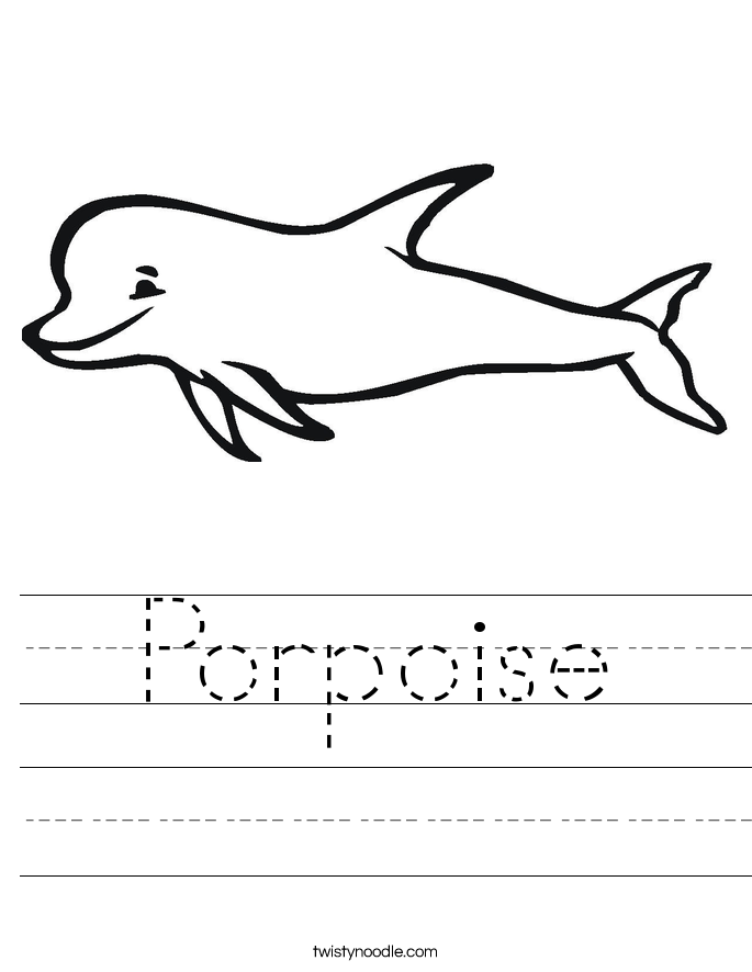 Porpoise Worksheet