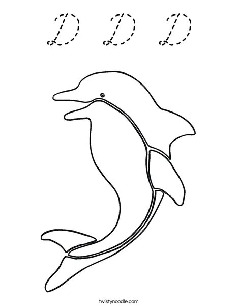 Dolphin Coloring Page