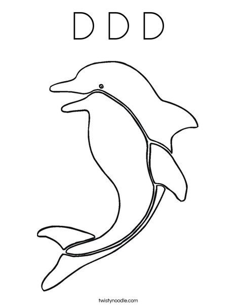 Dolphin Coloring Page