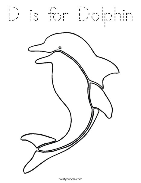 Dolphin Coloring Page