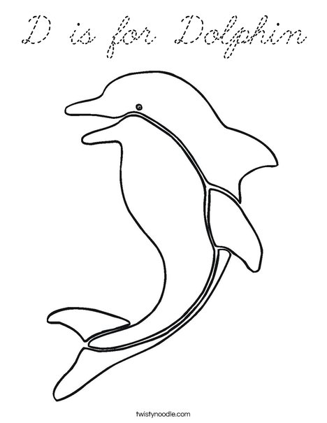 Dolphin Coloring Page