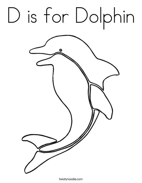 Dolphin Coloring Page