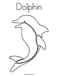 DolphinColoring Page