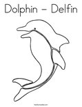 Dolphin - DelfinColoring Page
