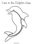 I am in the Dolphin class.Coloring Page