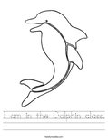 I am in the Dolphin class. Worksheet
