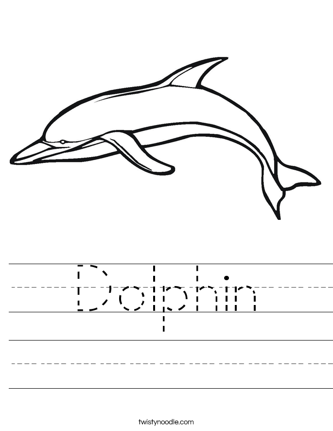 Dolphin Worksheet