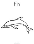 Fin Coloring Page