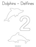 Dolphins - DelfinesColoring Page