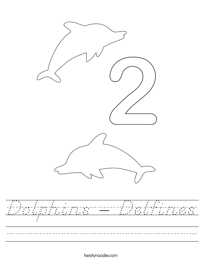 Dolphins - Delfines Worksheet