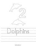Dolphins Worksheet